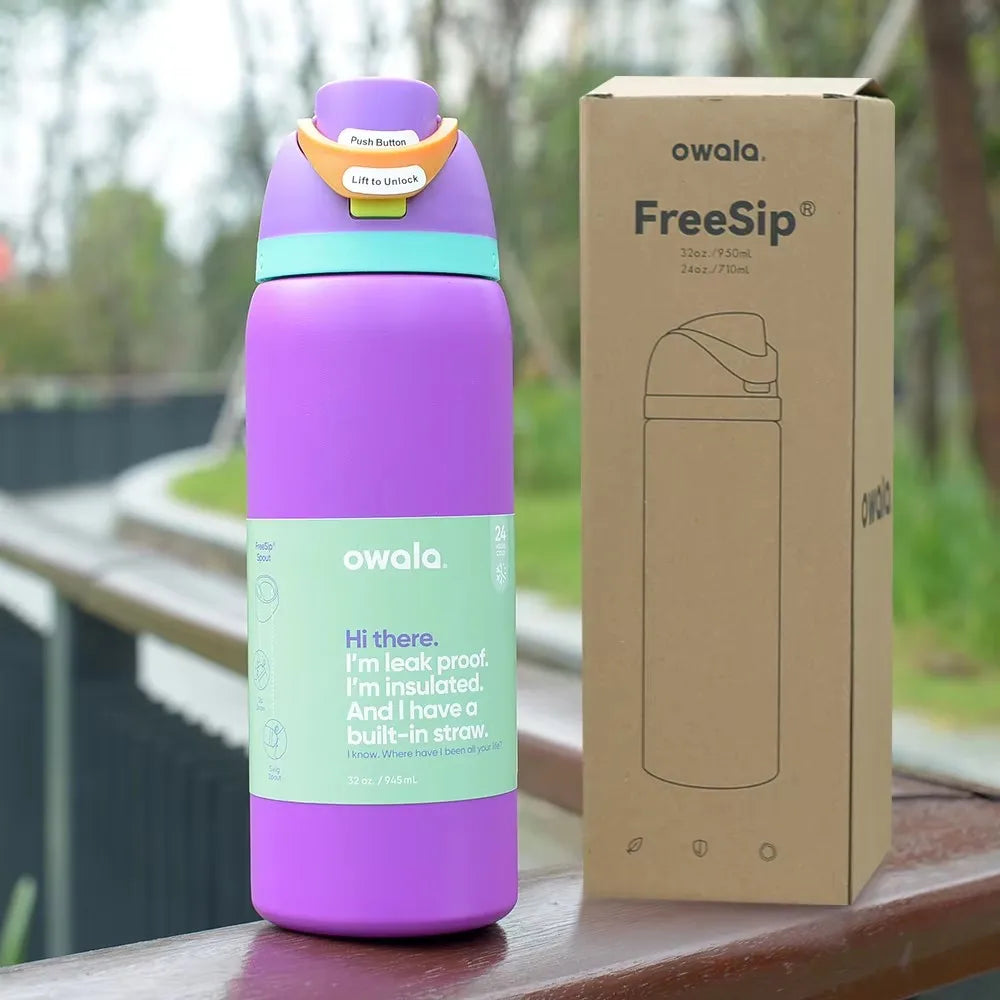 Owala Stainless Steel Insulated Water Bottle – 24oz/32oz