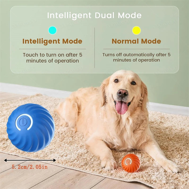 Smart Interactive Pet Toy Ball – USB Rechargeable & Bouncing