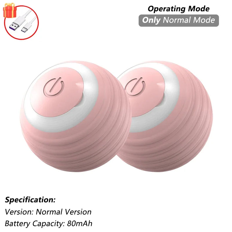 Rechargeable Cat Interactive Ball Toy β Smart Rolling Mouse