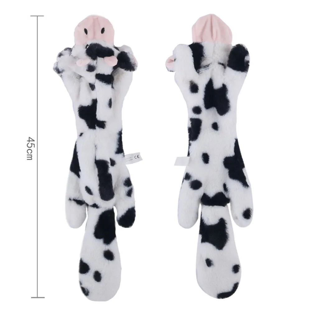 Stuffing-Free Squeaky Dog Toy – Durable Plush Crinkle Chew