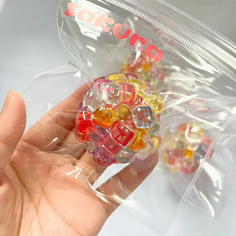 Squishy Stress Relief Ball – Ice Beads Fidget Toy