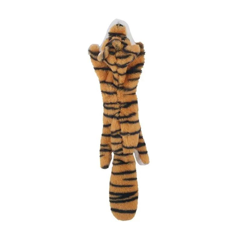 Stuffing-Free Squeaky Dog Toy – Durable Plush Crinkle Chew