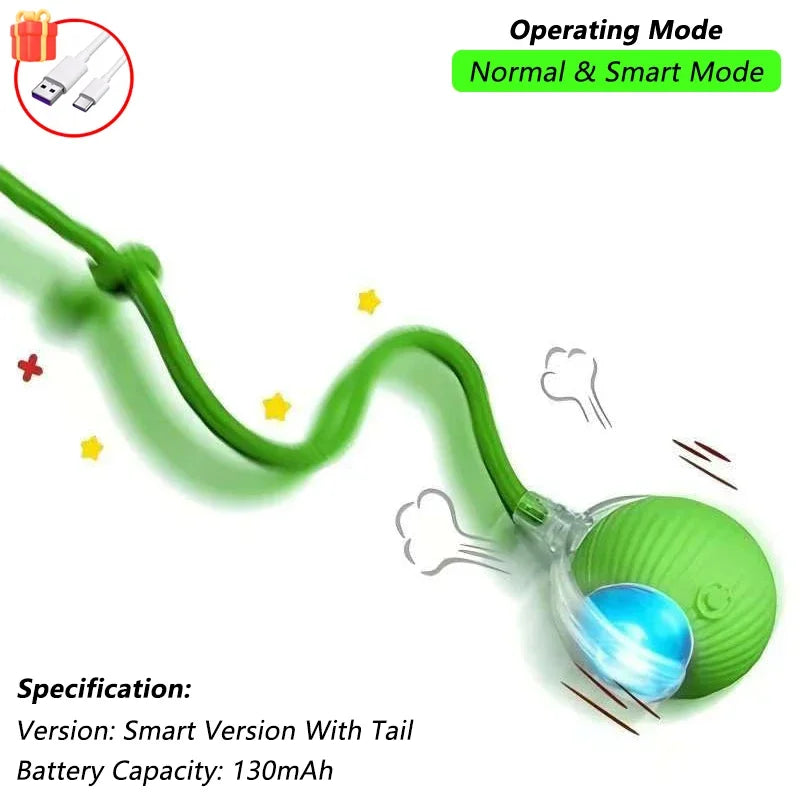Rechargeable Cat Interactive Ball Toy β Smart Rolling Mouse