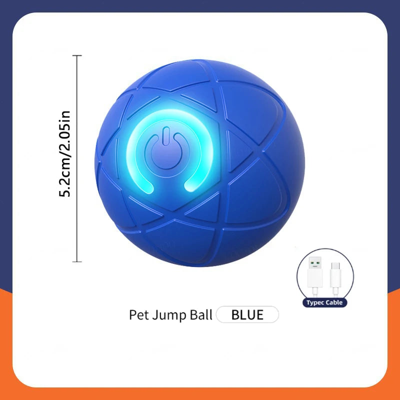 Smart Interactive Pet Toy Ball – USB Rechargeable & Bouncing