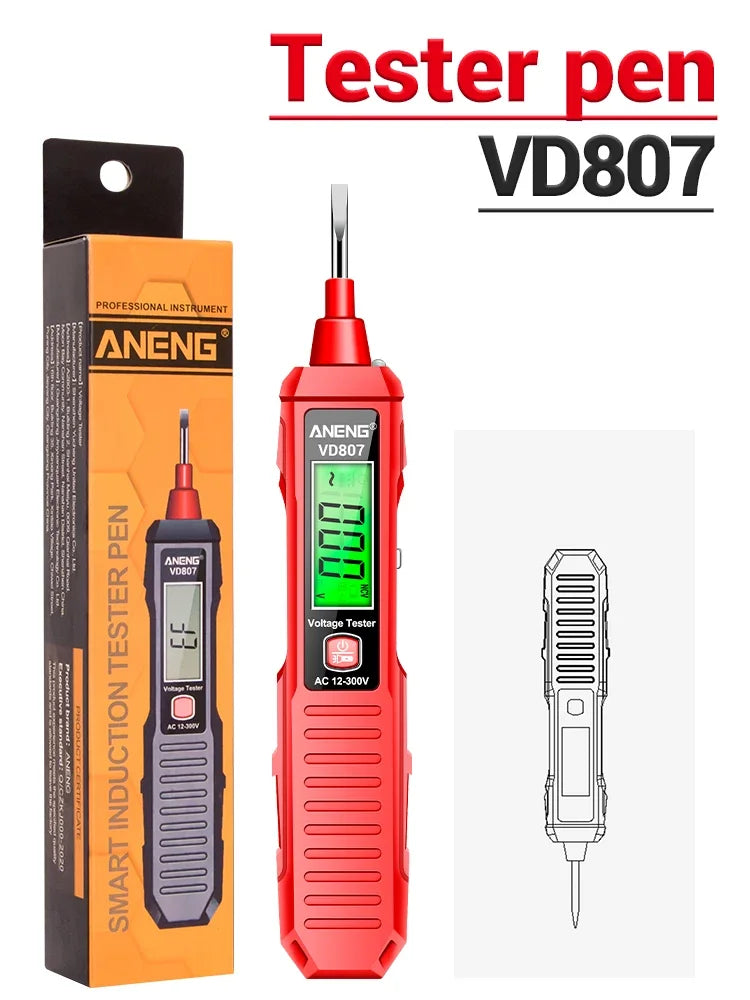 ANENG VD807 Non-Contact Voltage Test Pen (12–300V)