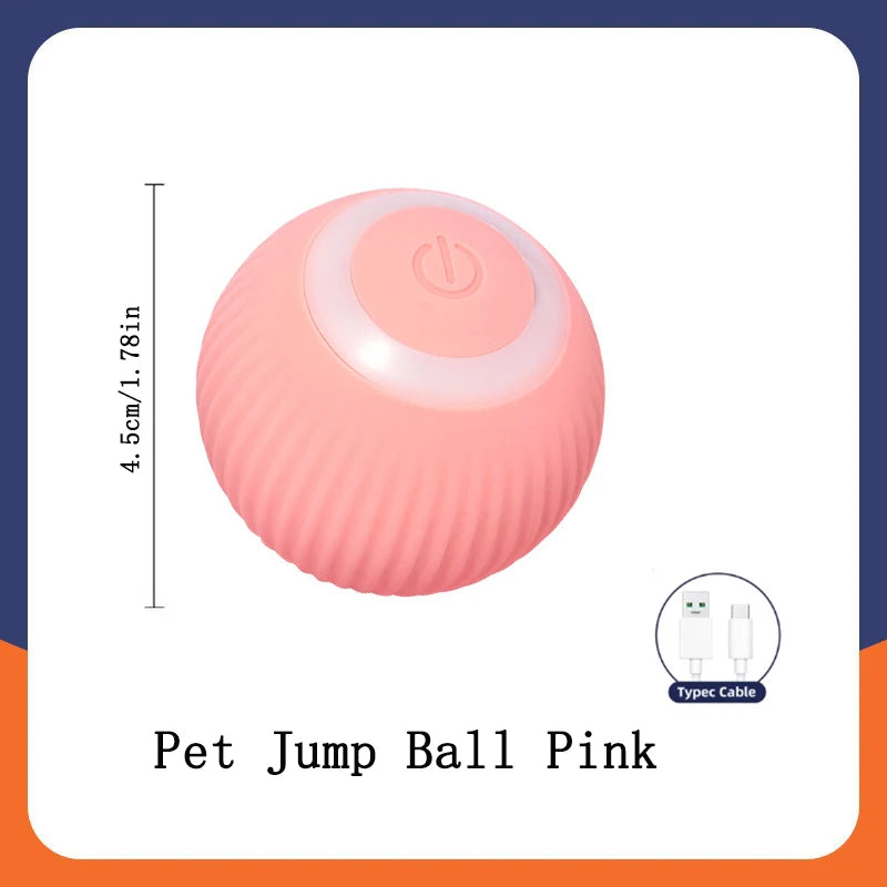 Smart Interactive Pet Toy Ball – USB Rechargeable & Bouncing