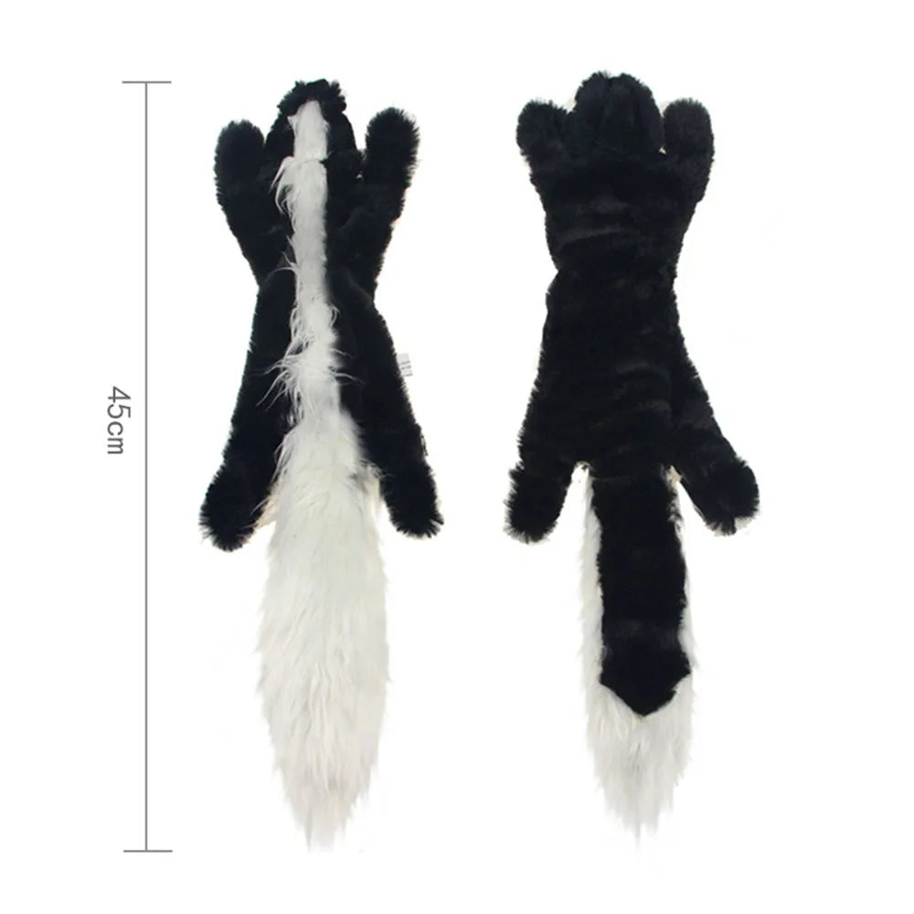 Stuffing-Free Squeaky Dog Toy – Durable Plush Crinkle Chew