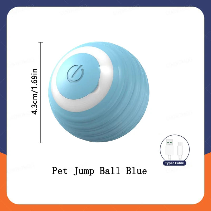 Smart Interactive Pet Toy Ball – USB Rechargeable & Bouncing