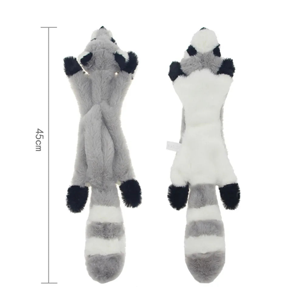 Stuffing-Free Squeaky Dog Toy – Durable Plush Crinkle Chew