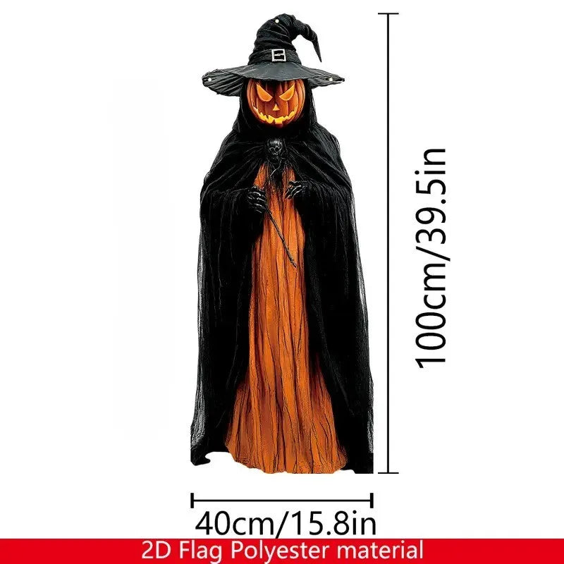 2D Evil Pumpkin Man – Halloween Horror Prop