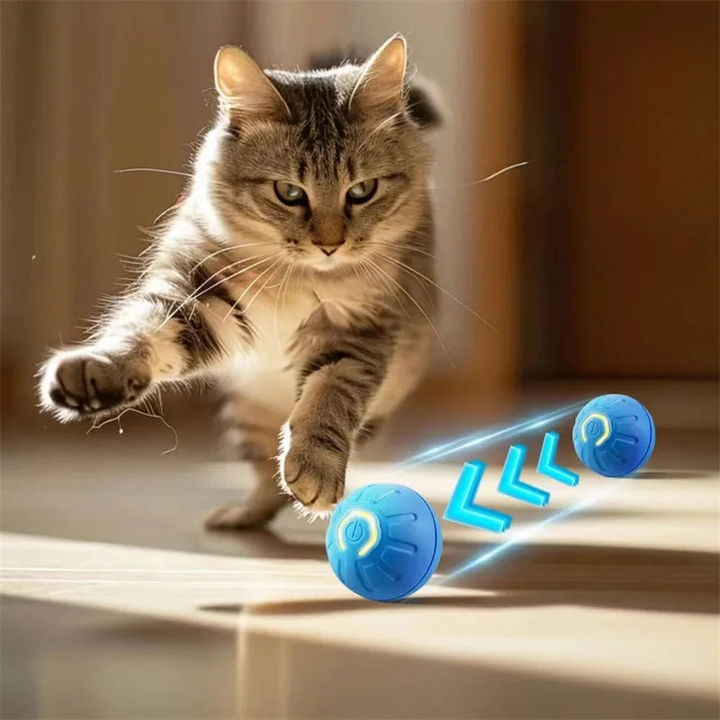 Smart Interactive Pet Toy Ball – USB Rechargeable & Bouncing