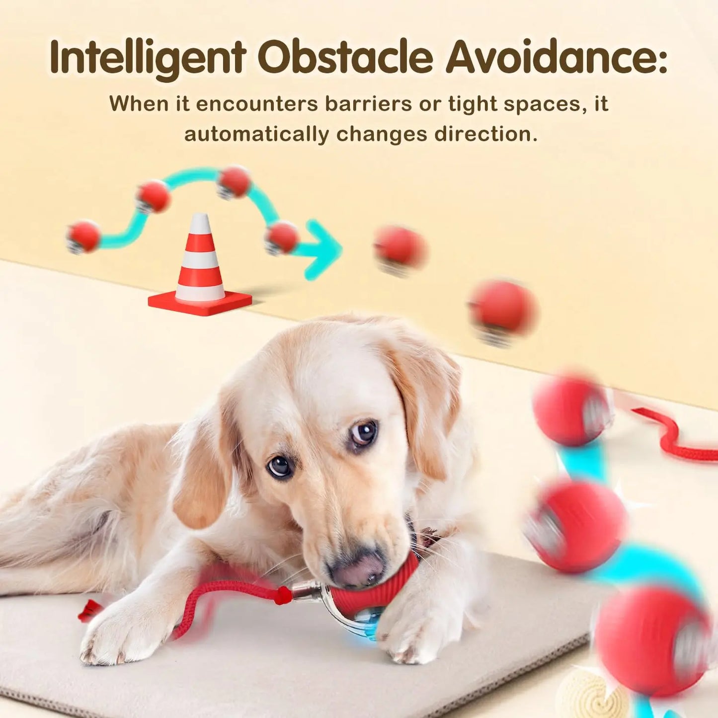 Rechargeable Cat Interactive Ball Toy β Smart Rolling Mouse