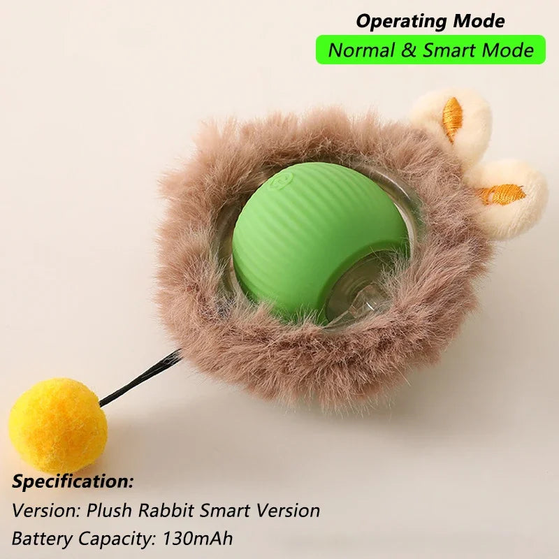 Rechargeable Cat Interactive Ball Toy β Smart Rolling Mouse
