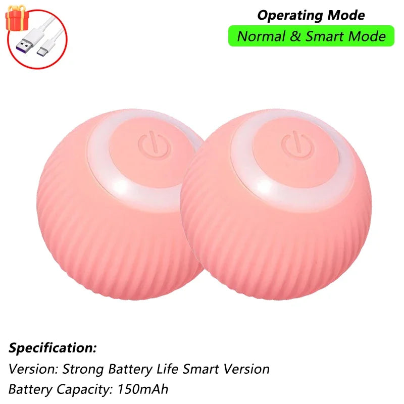 Rechargeable Cat Interactive Ball Toy β Smart Rolling Mouse