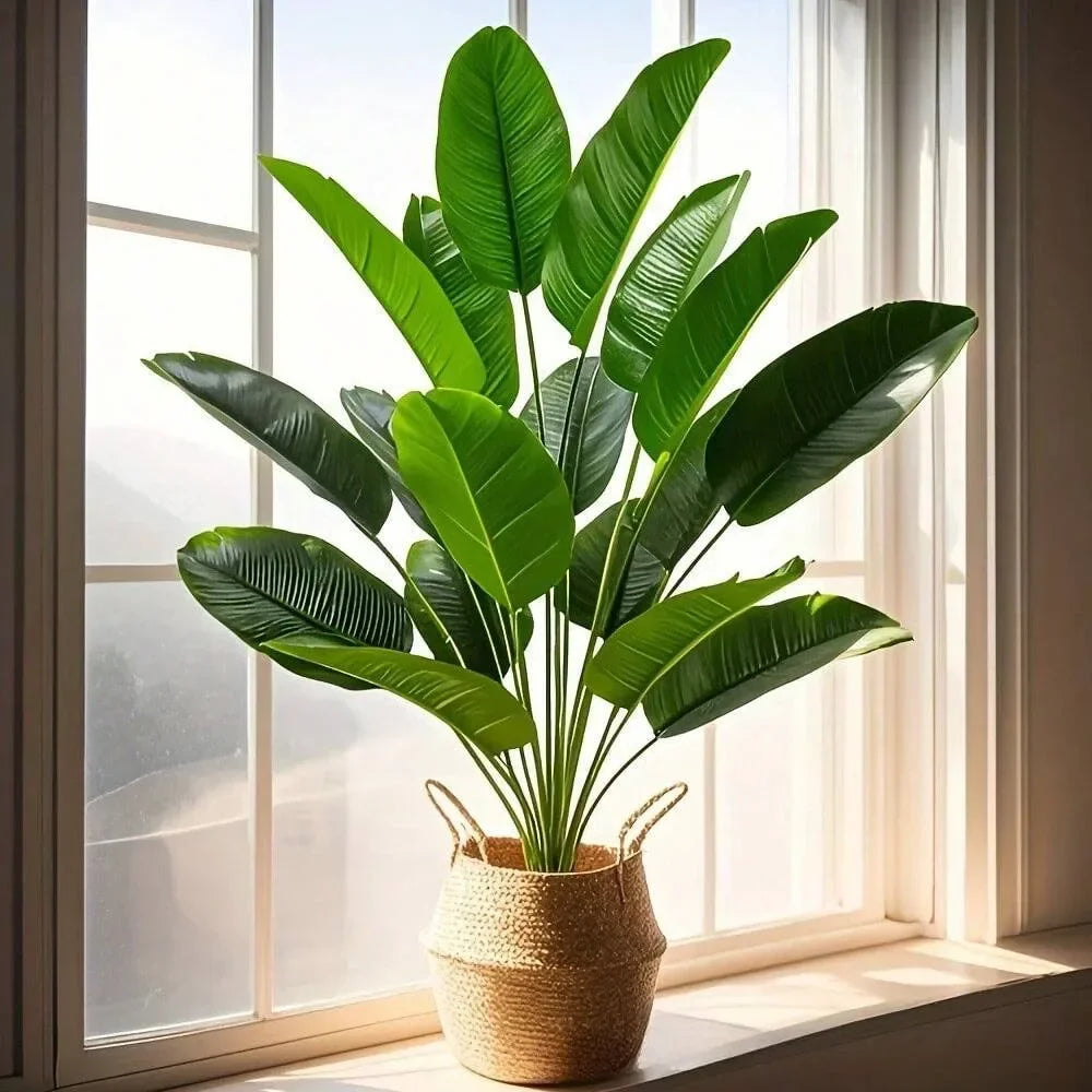 18-Leaf Artificial Palm Tree – Real Touch Banana Plant
