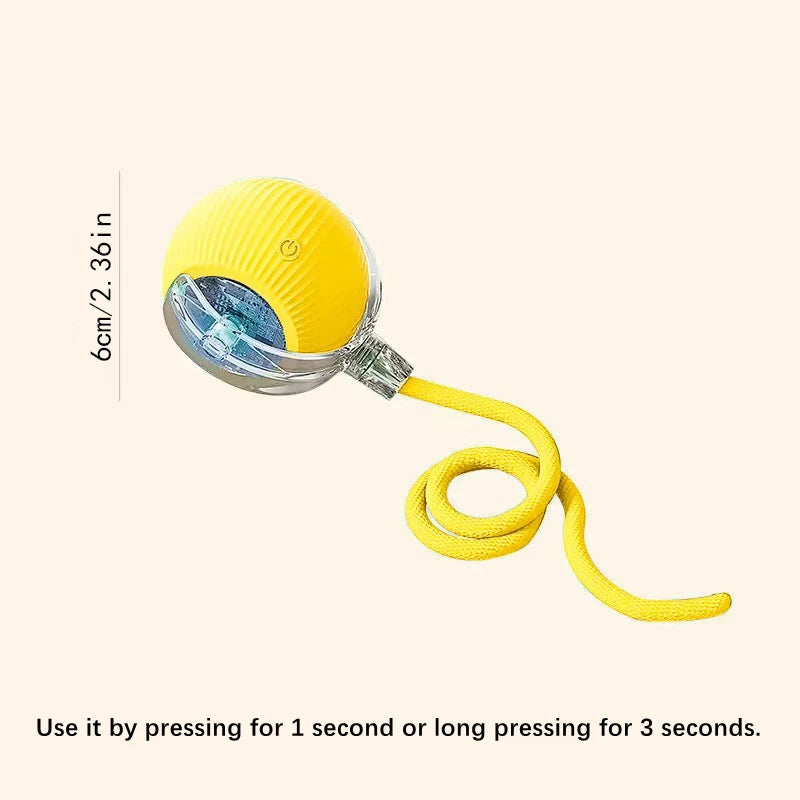 Smart Interactive Pet Toy Ball – USB Rechargeable & Bouncing