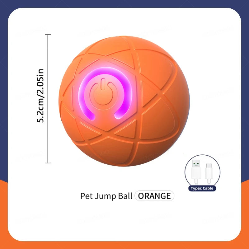 Smart Interactive Pet Toy Ball – USB Rechargeable & Bouncing