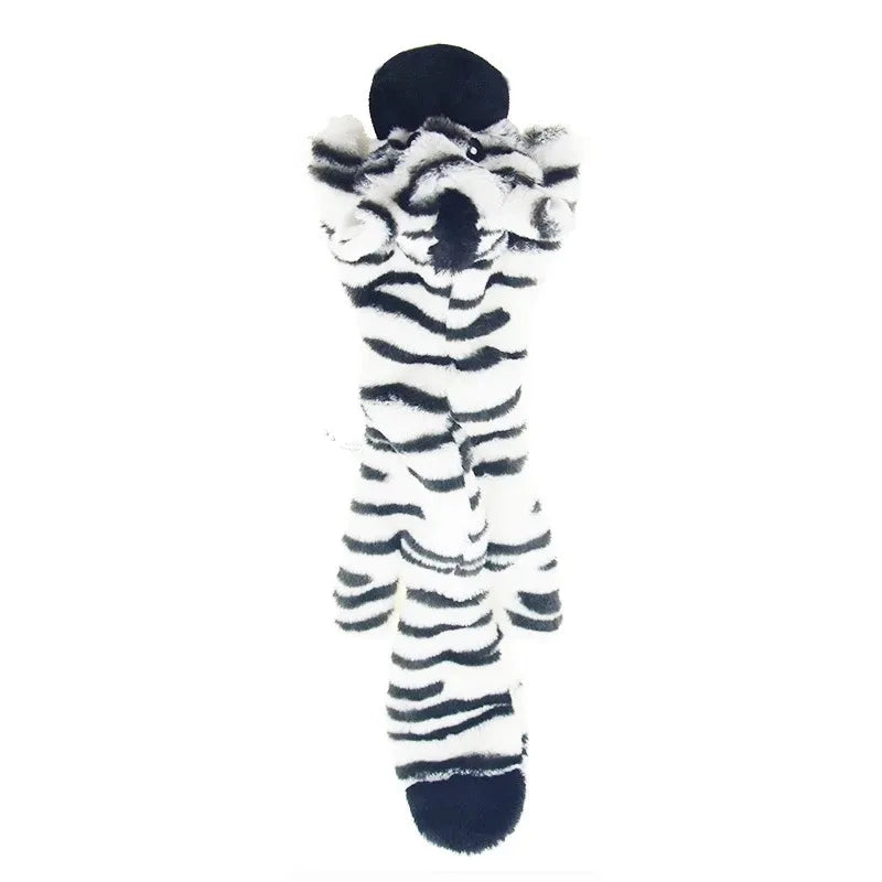 Stuffing-Free Squeaky Dog Toy – Durable Plush Crinkle Chew
