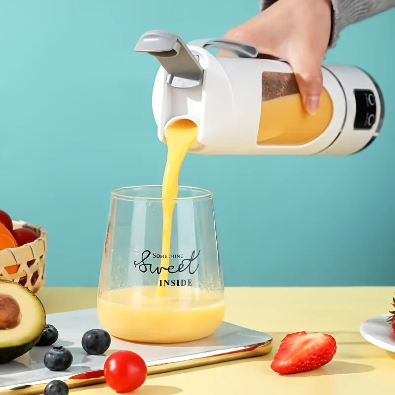 Portable Blender Juicer Cup – 450ml, 10 Blades