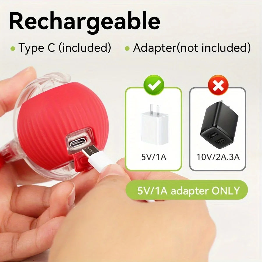 Rechargeable Cat Interactive Ball Toy β Smart Rolling Mouse