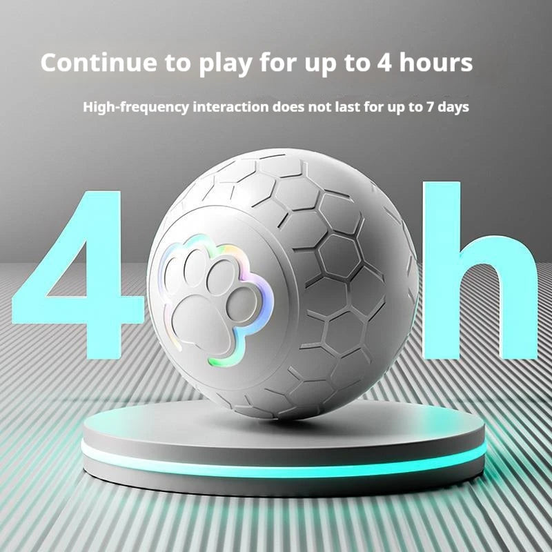 Smart Interactive Pet Toy Ball – USB Rechargeable with Lights