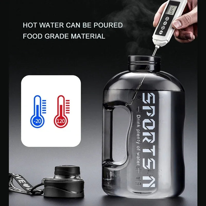 Large Capacity Sports Water Bottle – 1.7L / 2.7L Gym & Outdoor