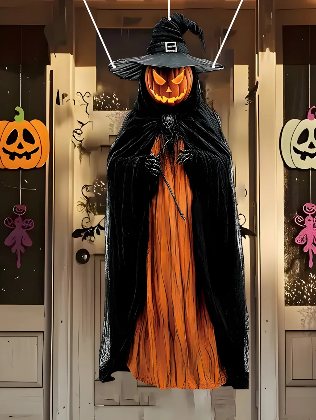 2D Evil Pumpkin Man – Halloween Horror Prop
