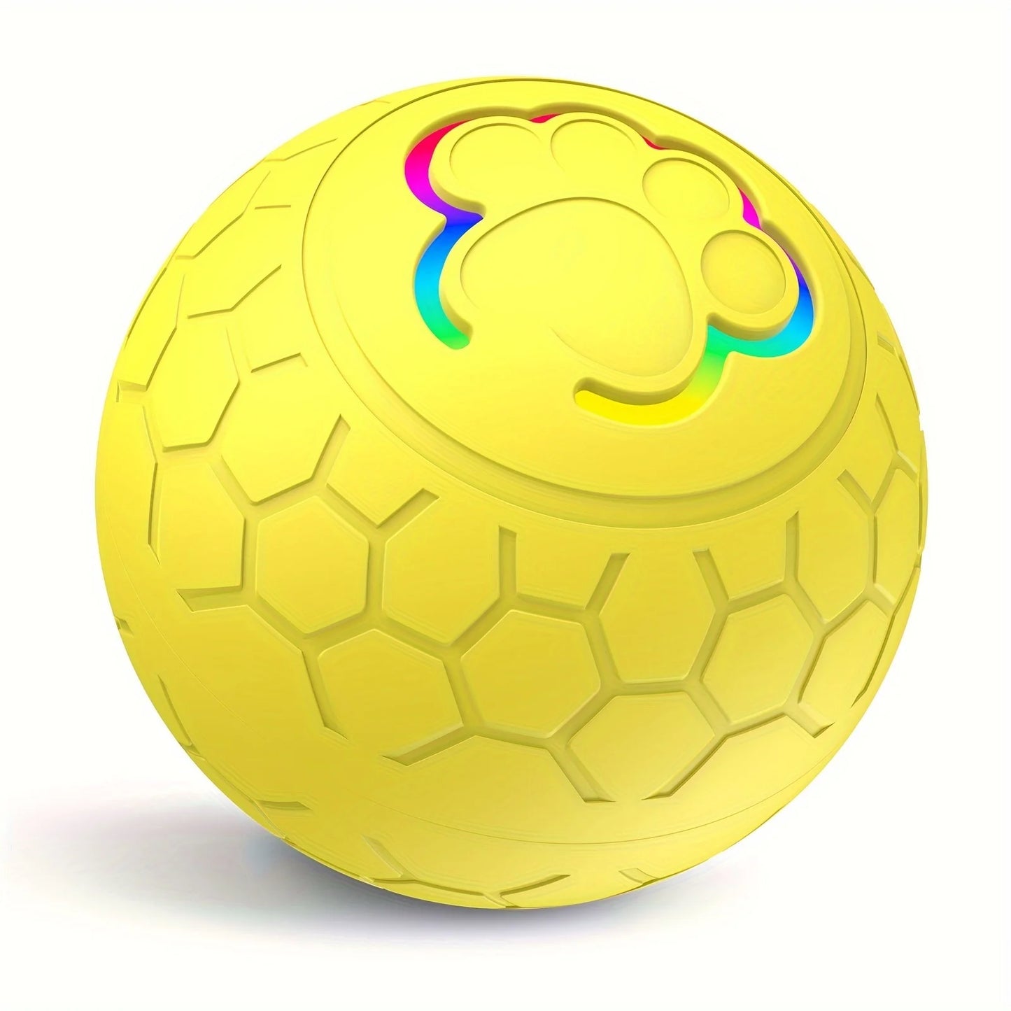Smart Interactive Pet Toy Ball – USB Rechargeable with Lights