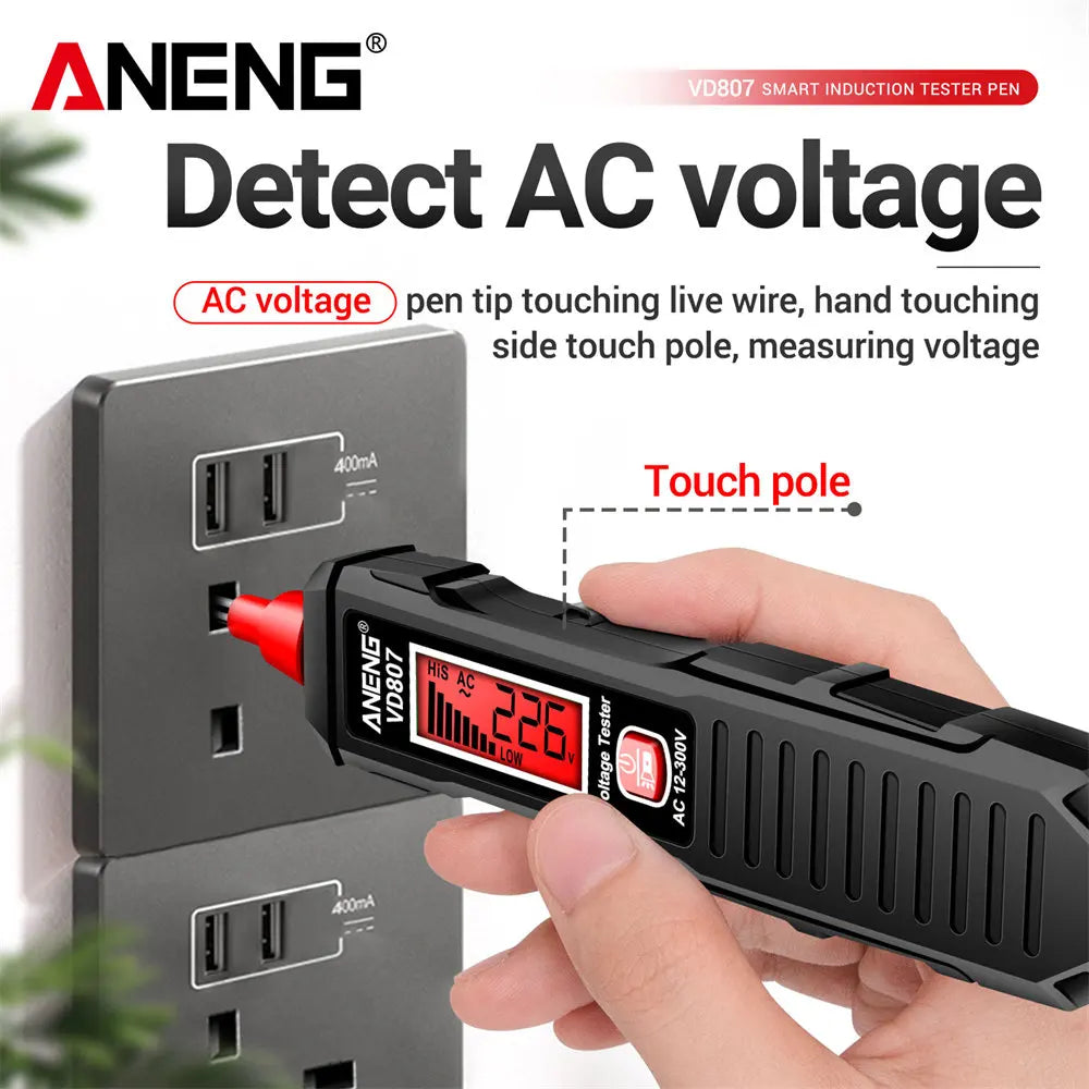 ANENG VD807 Non-Contact Voltage Test Pen (12–300V)