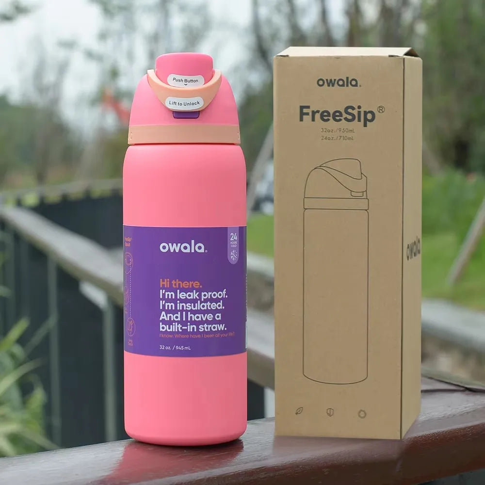 Owala Stainless Steel Insulated Water Bottle – 24oz/32oz