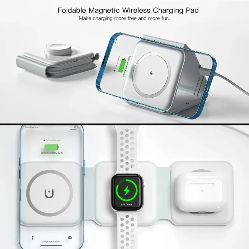 3-in-1 Magnetic Wireless Charger Stand