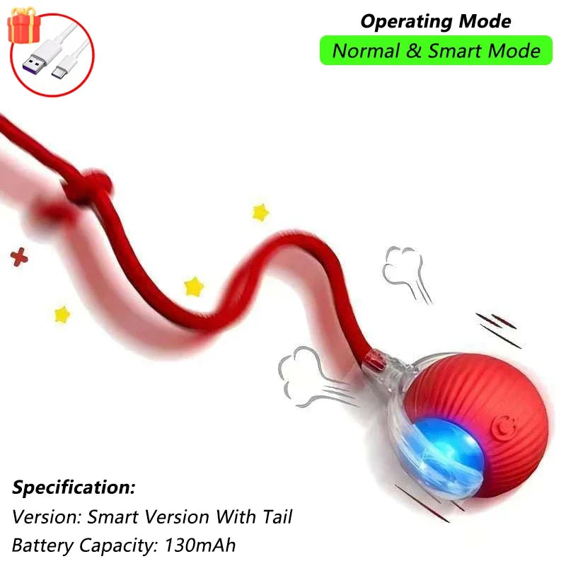 Rechargeable Cat Interactive Ball Toy β Smart Rolling Mouse