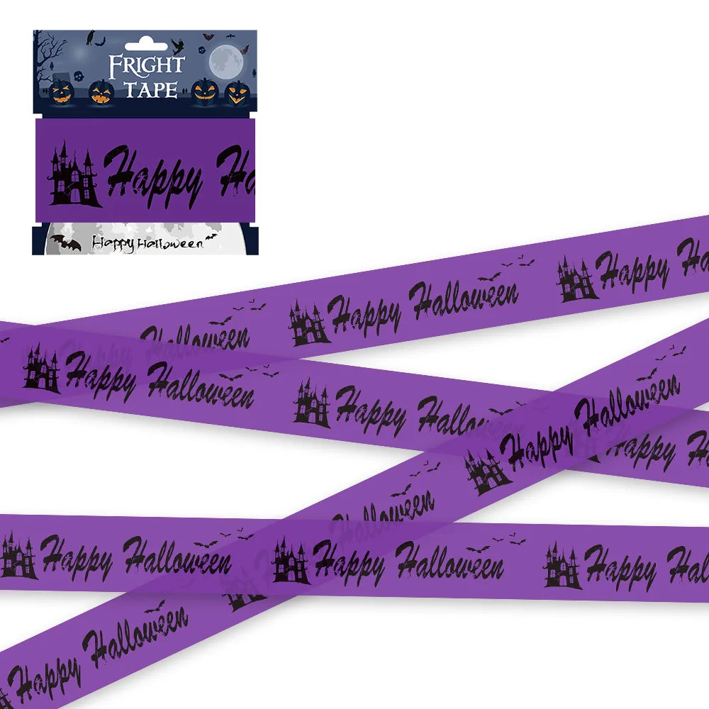 Halloween Skull Warning Tape Prop