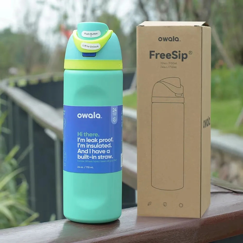 Owala Stainless Steel Insulated Water Bottle – 24oz/32oz