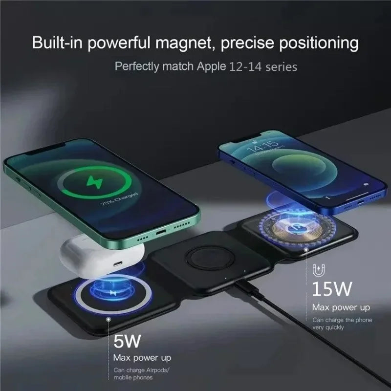 3-in-1 Magnetic Wireless Charger Stand
