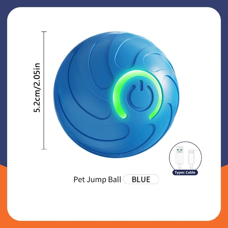 Smart Interactive Pet Toy Ball – USB Rechargeable & Bouncing