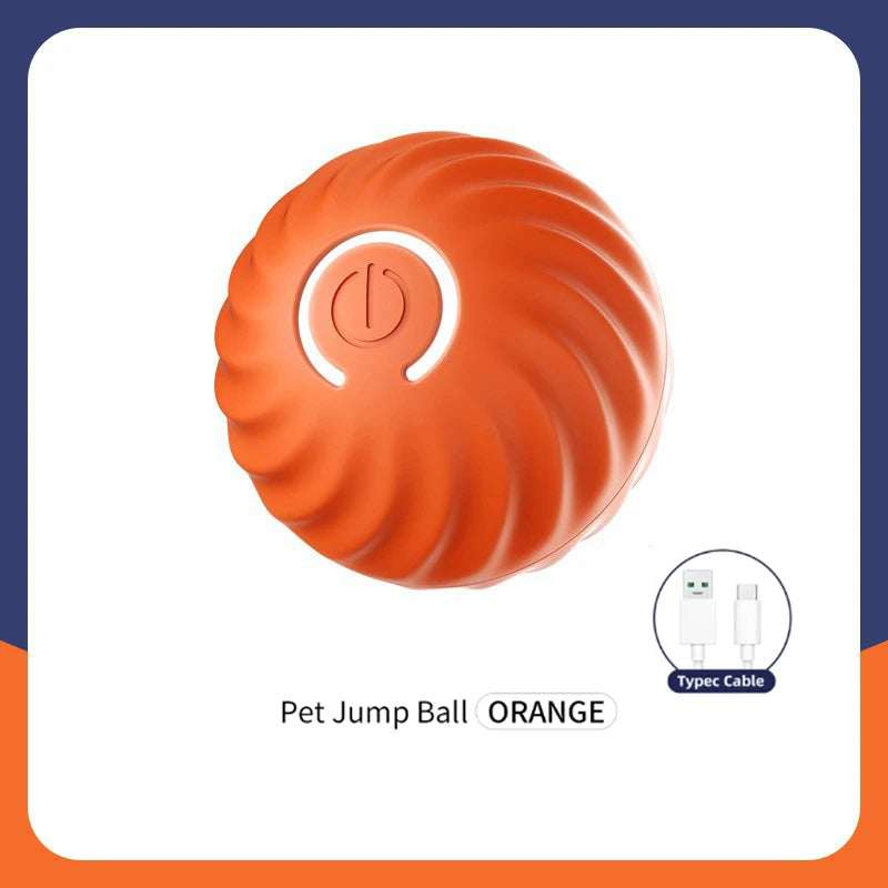 Smart Interactive Pet Toy Ball – USB Rechargeable & Bouncing