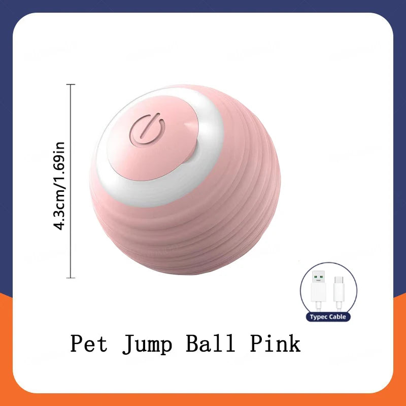Smart Interactive Pet Toy Ball – USB Rechargeable & Bouncing