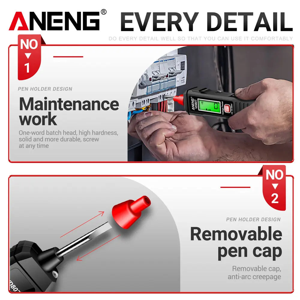 ANENG VD807 Non-Contact Voltage Test Pen (12–300V)