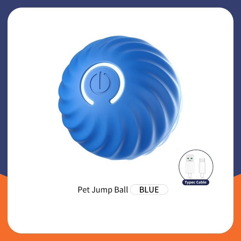 Smart Interactive Pet Toy Ball – USB Rechargeable & Bouncing