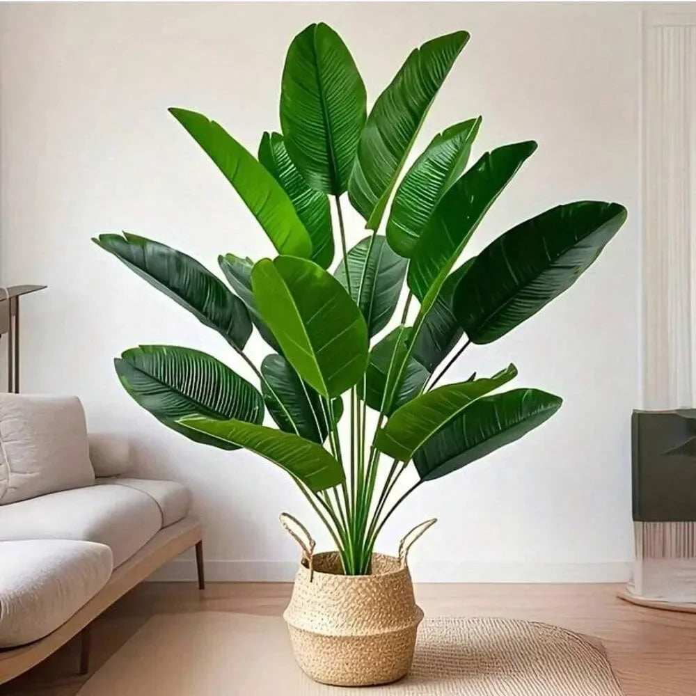18-Leaf Artificial Palm Tree – Real Touch Banana Plant