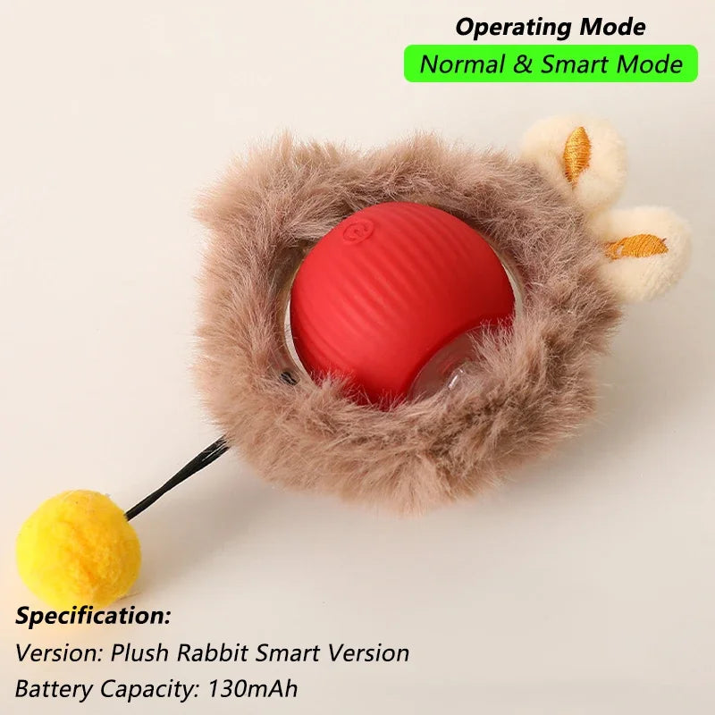 Rechargeable Cat Interactive Ball Toy β Smart Rolling Mouse