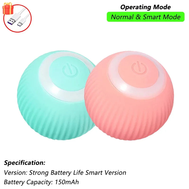 Rechargeable Cat Interactive Ball Toy β Smart Rolling Mouse