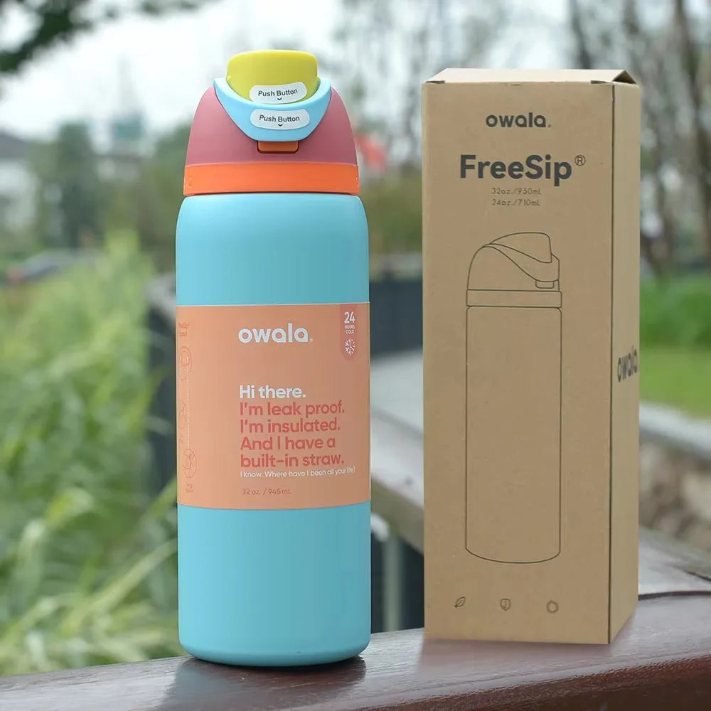 Owala Stainless Steel Insulated Water Bottle – 24oz/32oz