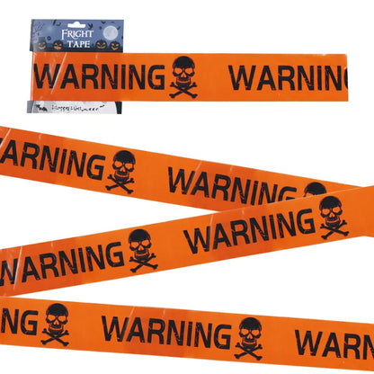 Halloween Skull Warning Tape Prop