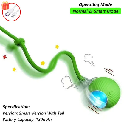 Rechargeable Cat Interactive Ball Toy – Smart Rolling Mouse