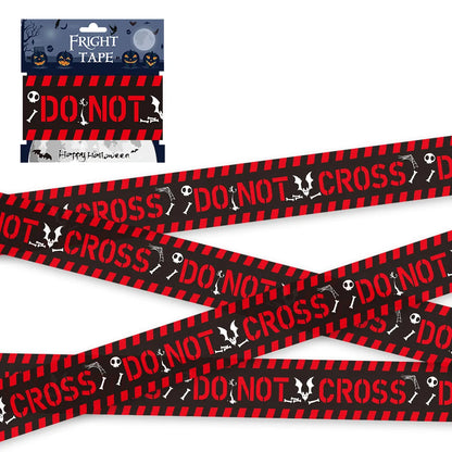 Halloween Skull Warning Tape – Spooky Party Decor
