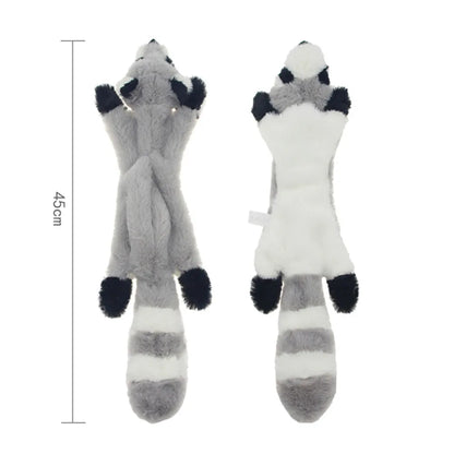 Stuffing-Free Squeaky Dog Toy – Durable Plush Crinkle Chew