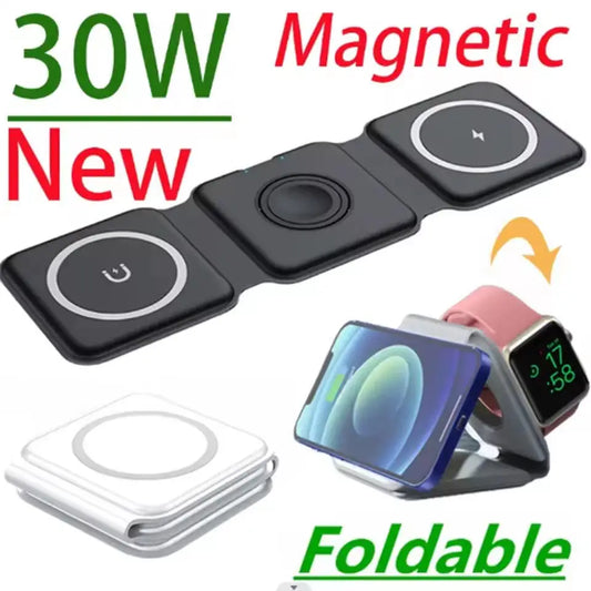 3-in-1 Magnetic Wireless Charger Stand