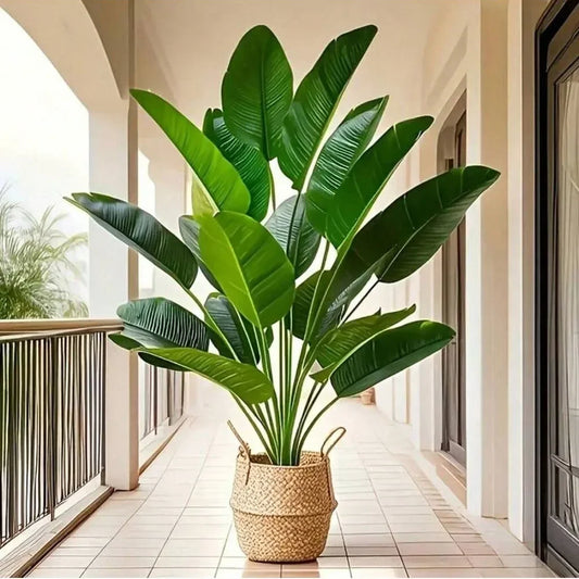 18-Leaf Artificial Palm Tree – Real Touch Banana Plant